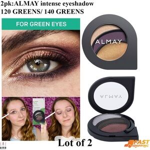 2pack Almay Eyeshadow Duo for Green Eyes -